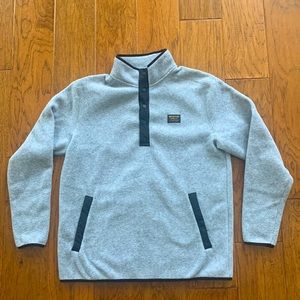 Mens Xl Burton 1/4 Snap Fleece